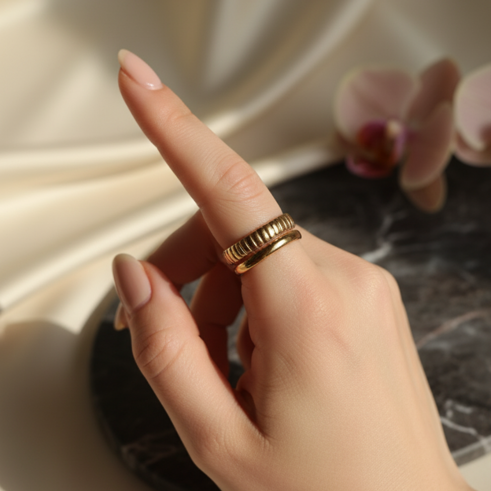 Dual Effect Ring (Adjustable) - Fine Fusionn