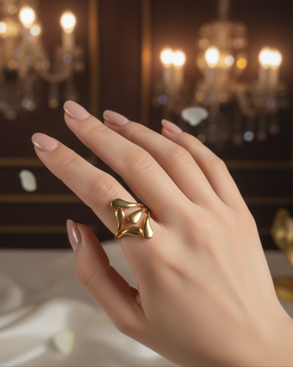 Raindrop Ring (Adjustable)