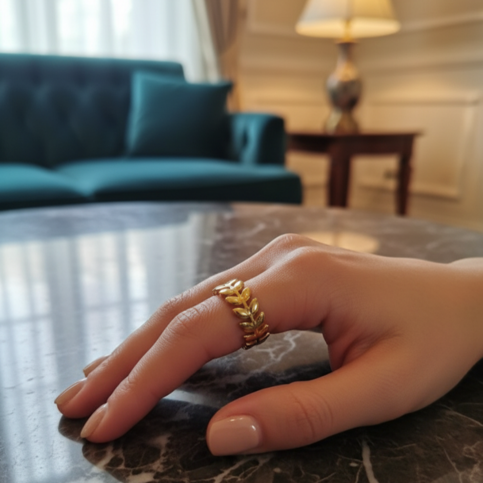 Leaf Ring (Adjustable) - Fine Fusionn