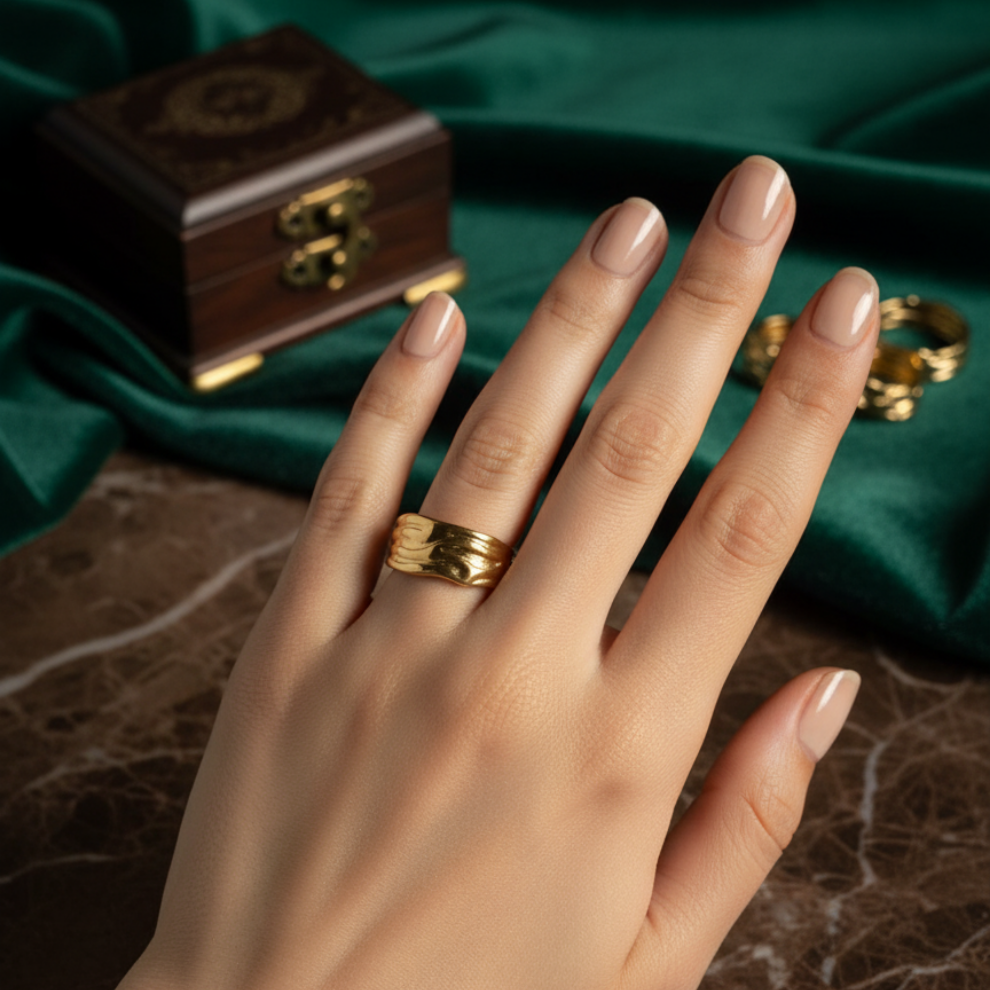 Hammered Ring (Adjustable) - Fine Fusionn