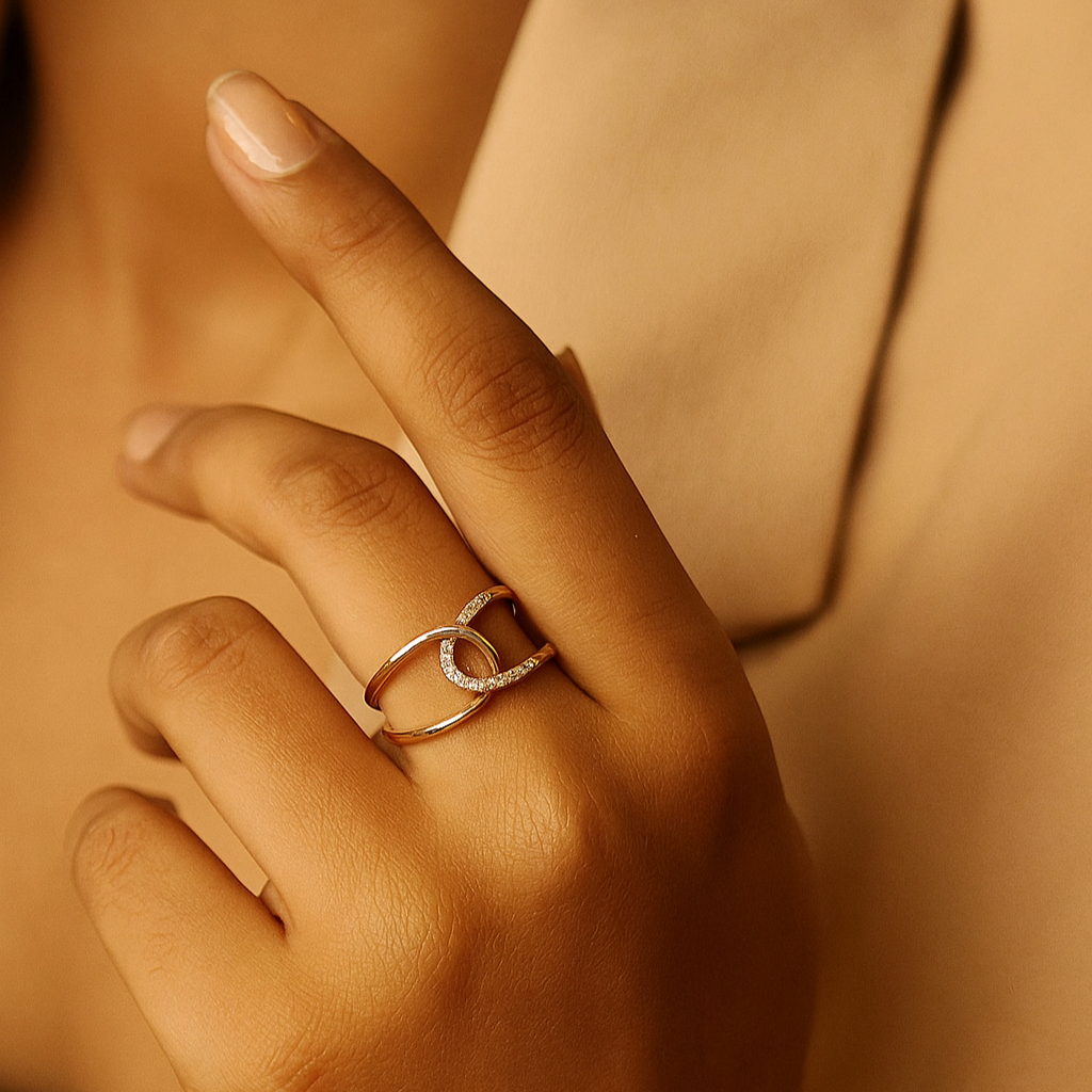 Serene Swirl Ring (Adjustable) - Fine Fusionn