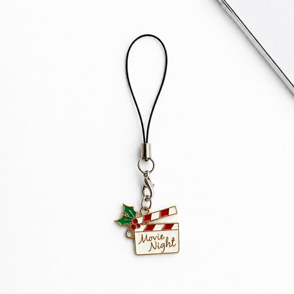 Movie Night Phone Charm