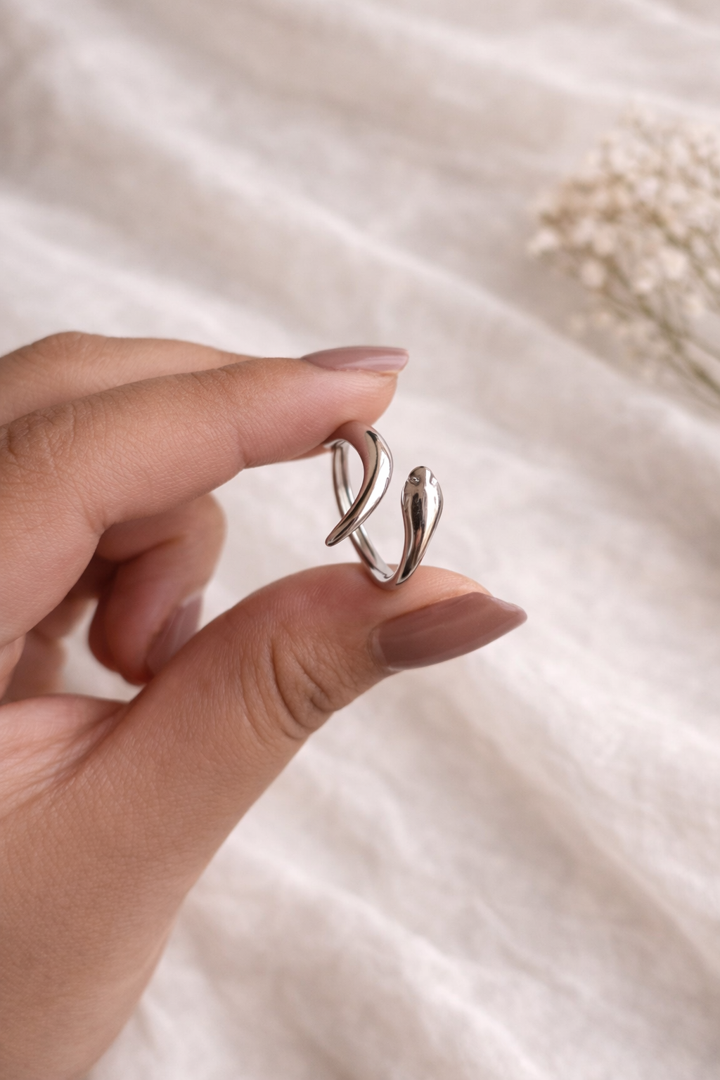 Silver Snake Ring 2.0 (Adjustable)