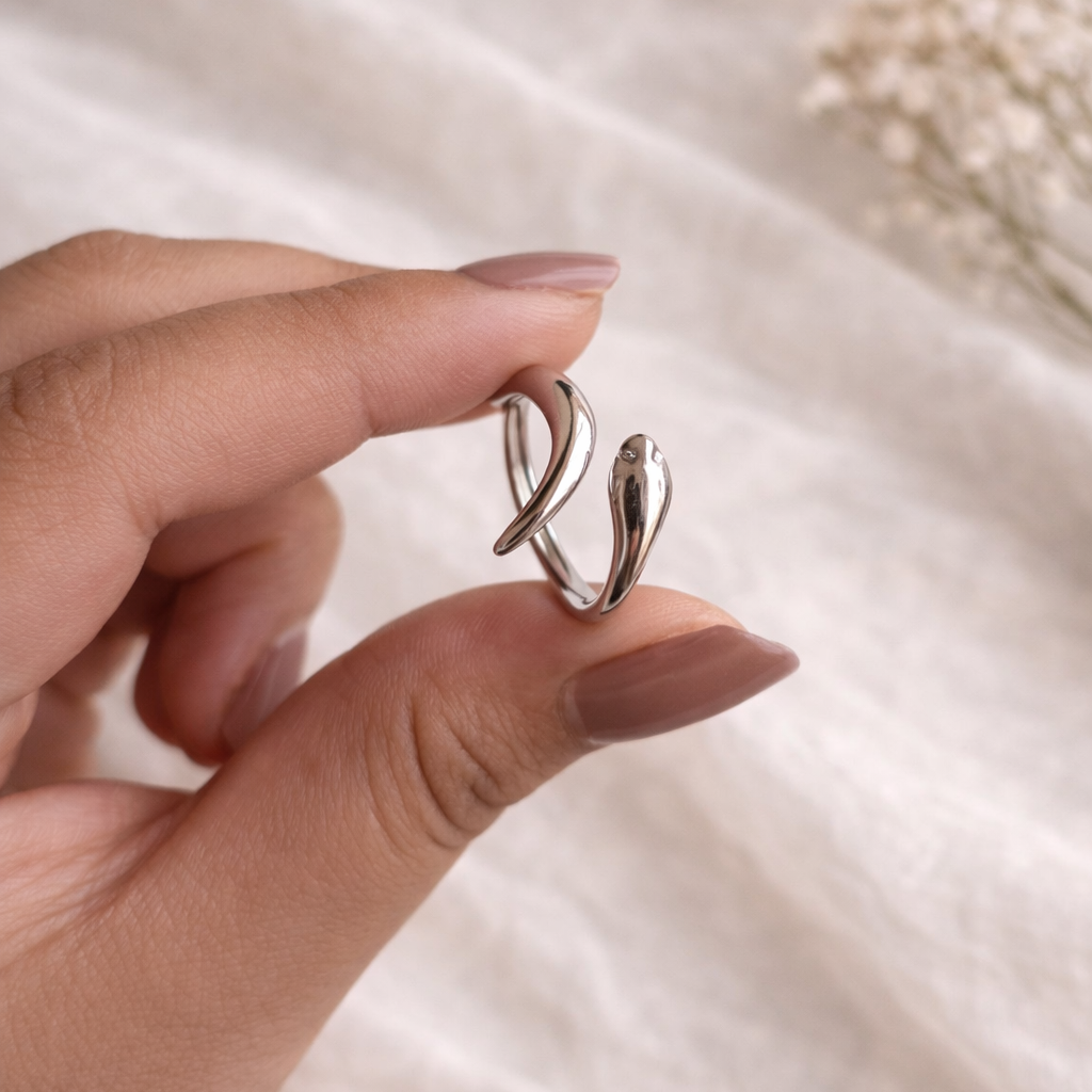 Silver Snake Ring 2.0 (Adjustable)