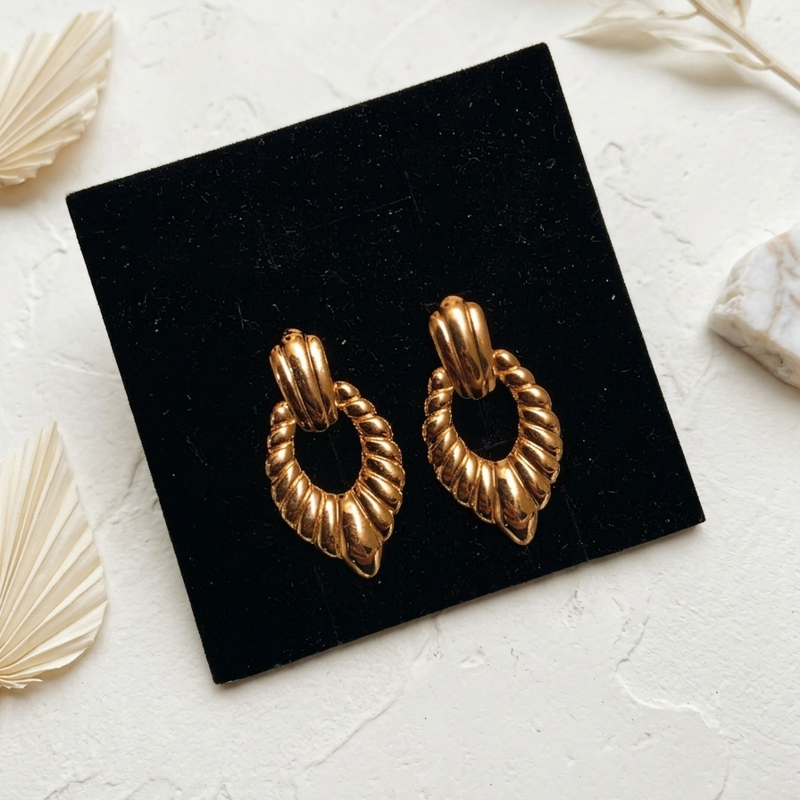 Golden Twist Earrings