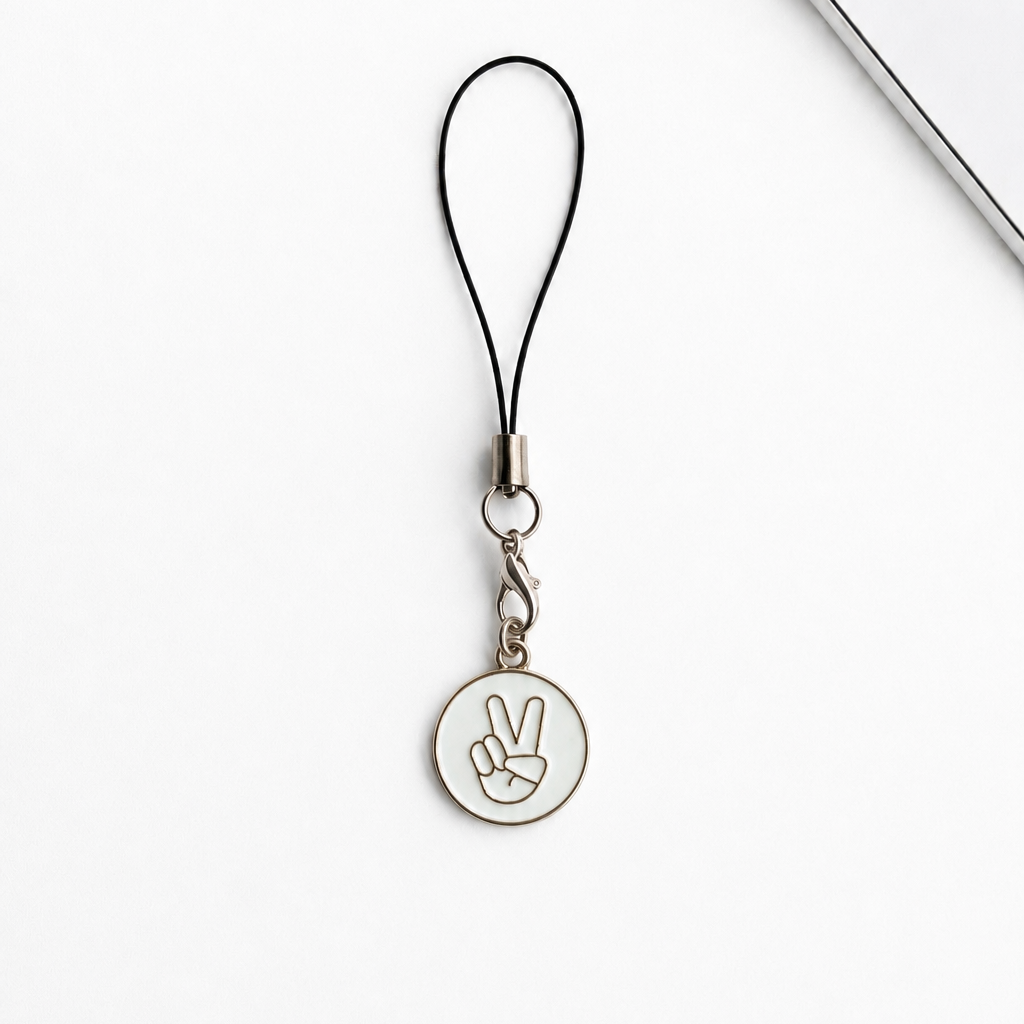 Peace Phone Charm