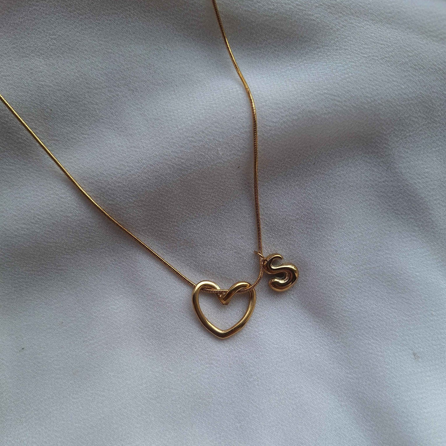 S Heart Neckchain | Fine Fusionn