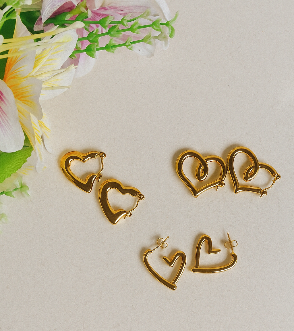 Heart Earrings Combo