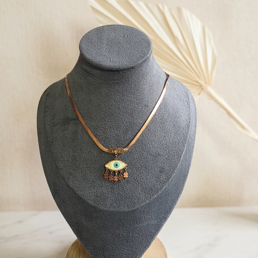 Evil Eye Neckchain (Rose Gold)