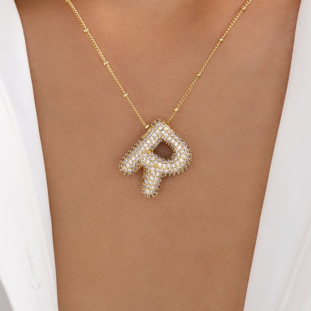 Bubble Initial Neckchain (Diamond)