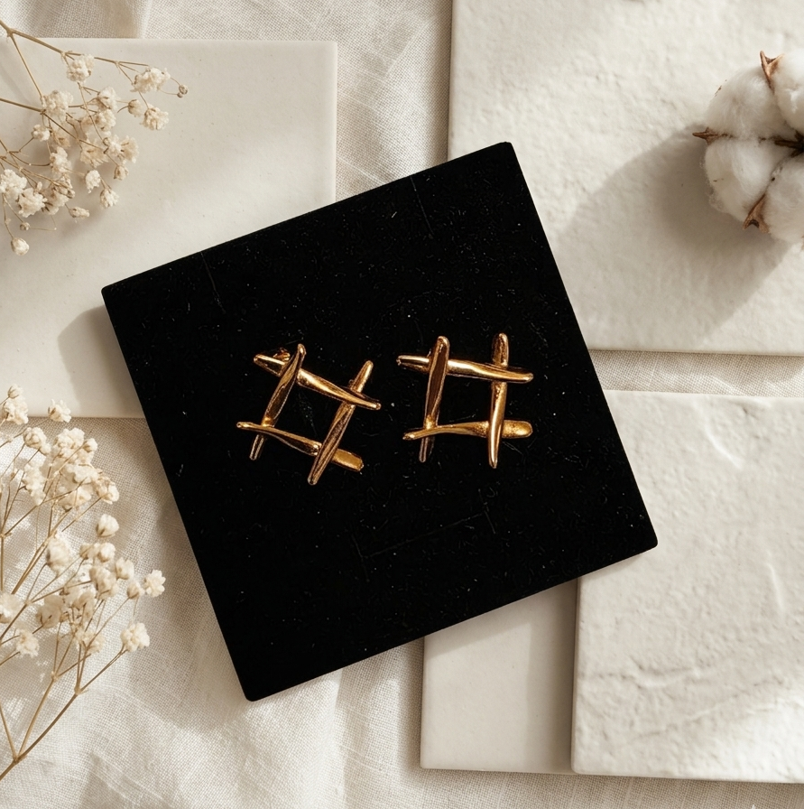 Hashtag Earrings