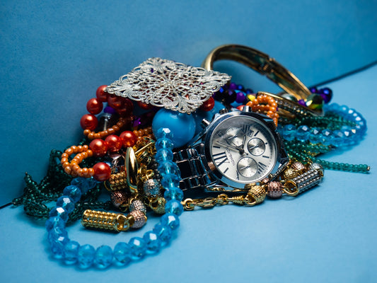 a watch with a chain