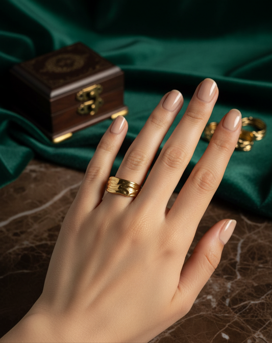 Hammered Ring (Adjustable)