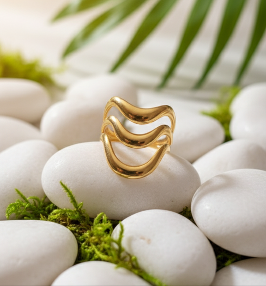 Tripple Wave Ring (Adjustable)