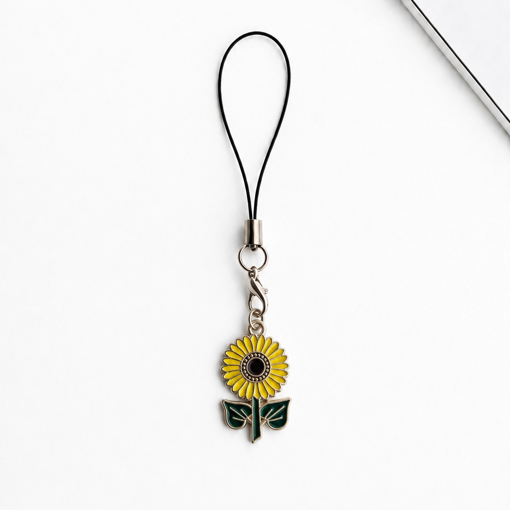 Sunflower Phone Charm