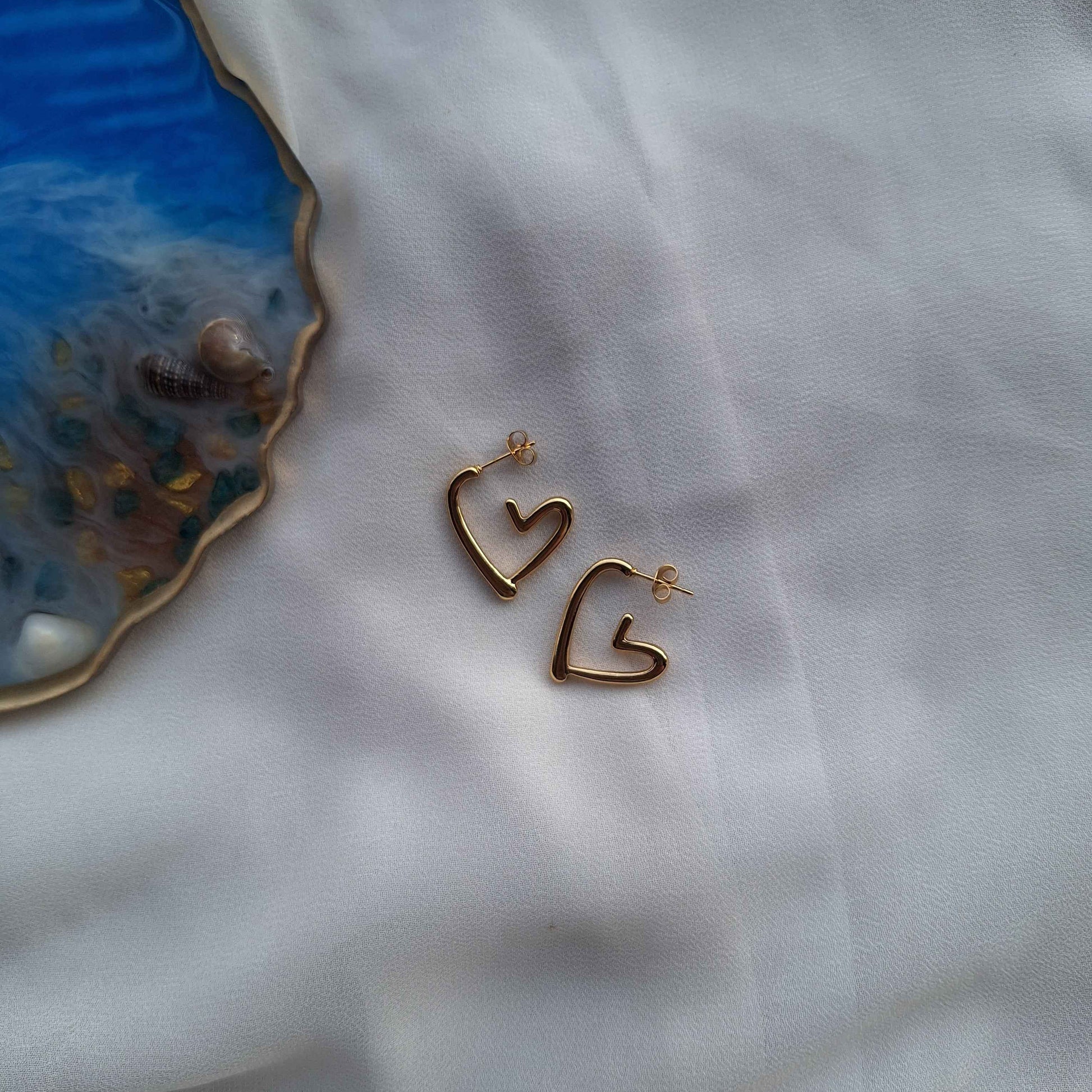 Open Heart Earrings | Fine Fusionn