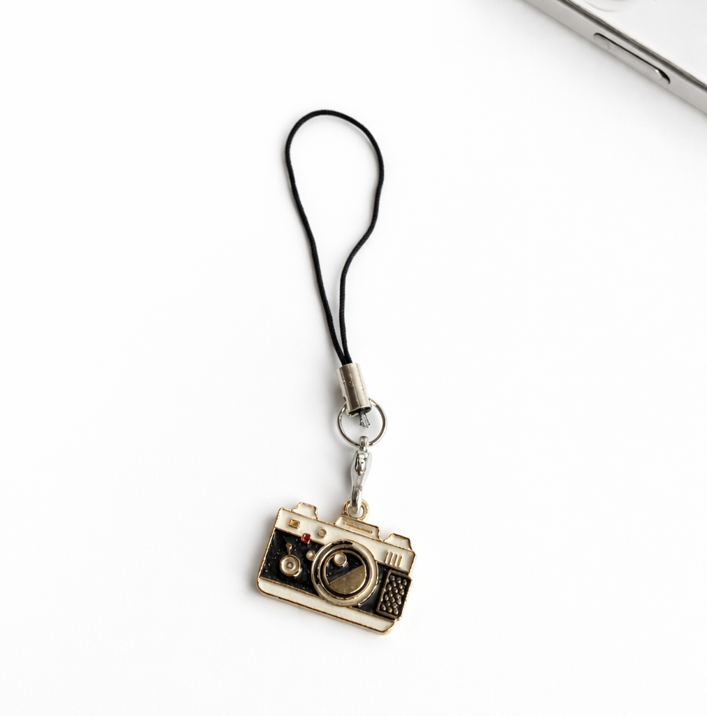 Black Camera Phone Charms