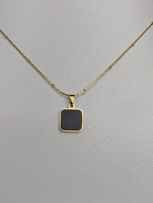 Black Square Neckchain