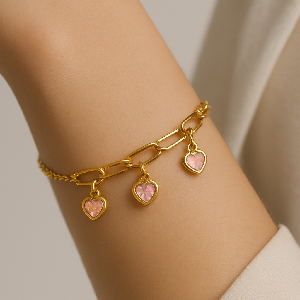 Minimal Heart Bracelet