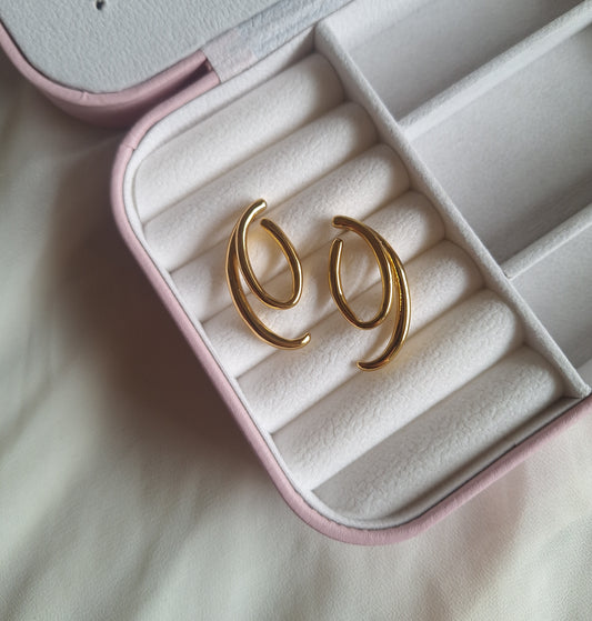 Tangled Oval Earrings