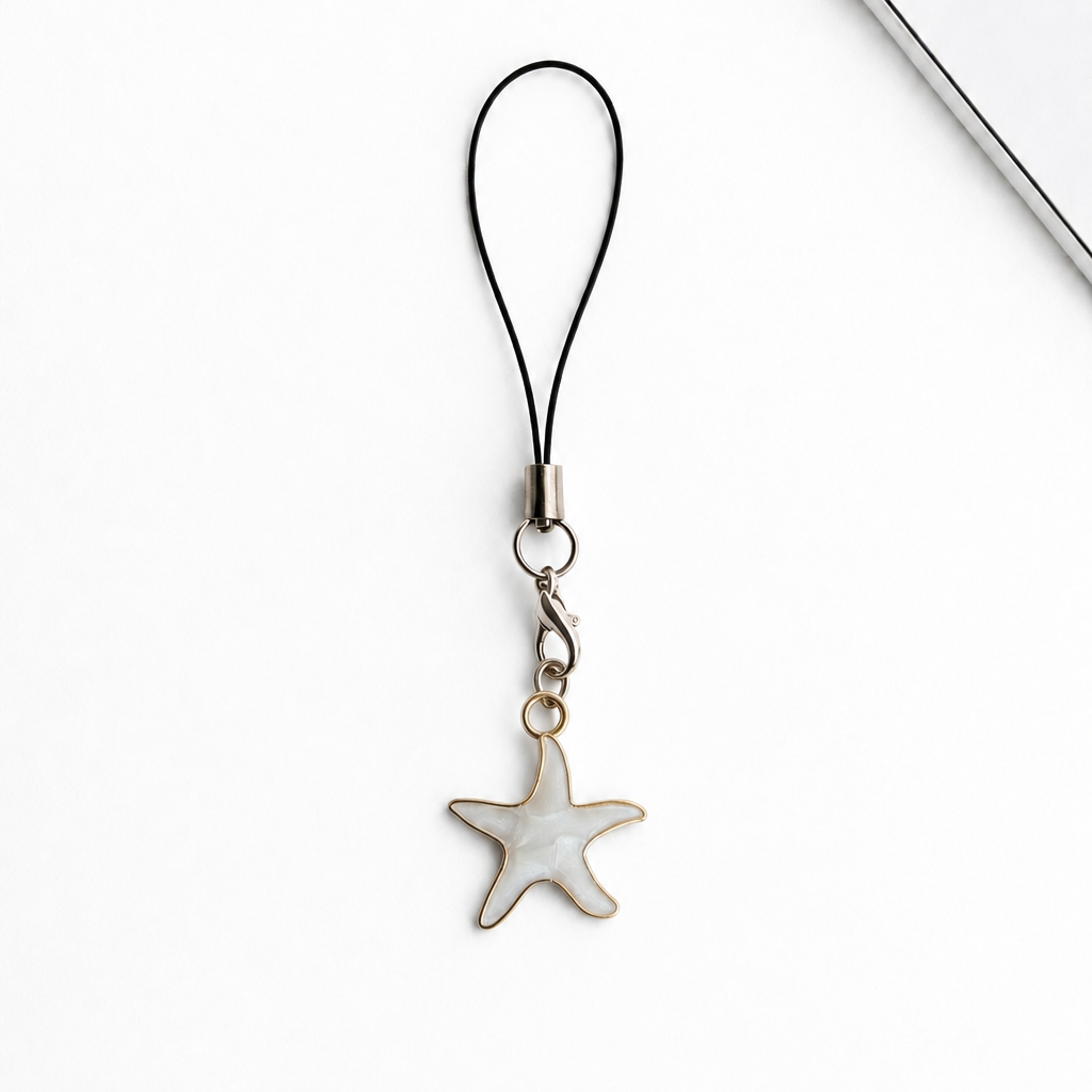 White Star Phone Charm
