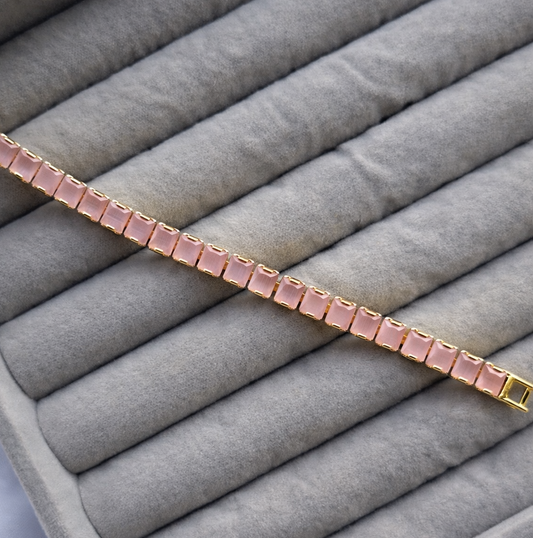 Pink Tennis Bracelet