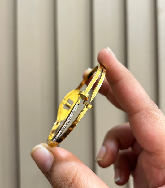 Dual Nail Thin Wrist / Baby Size Bracelet