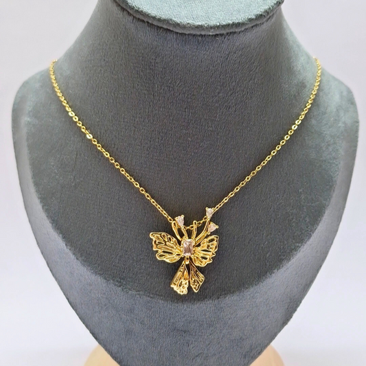 Sunheri Pankh Neckchain