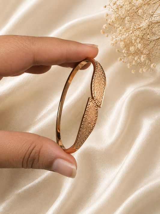 Rose Gold Leaf Bracelet