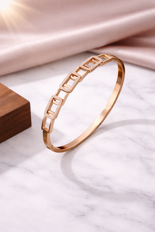 Rose Link Bangle