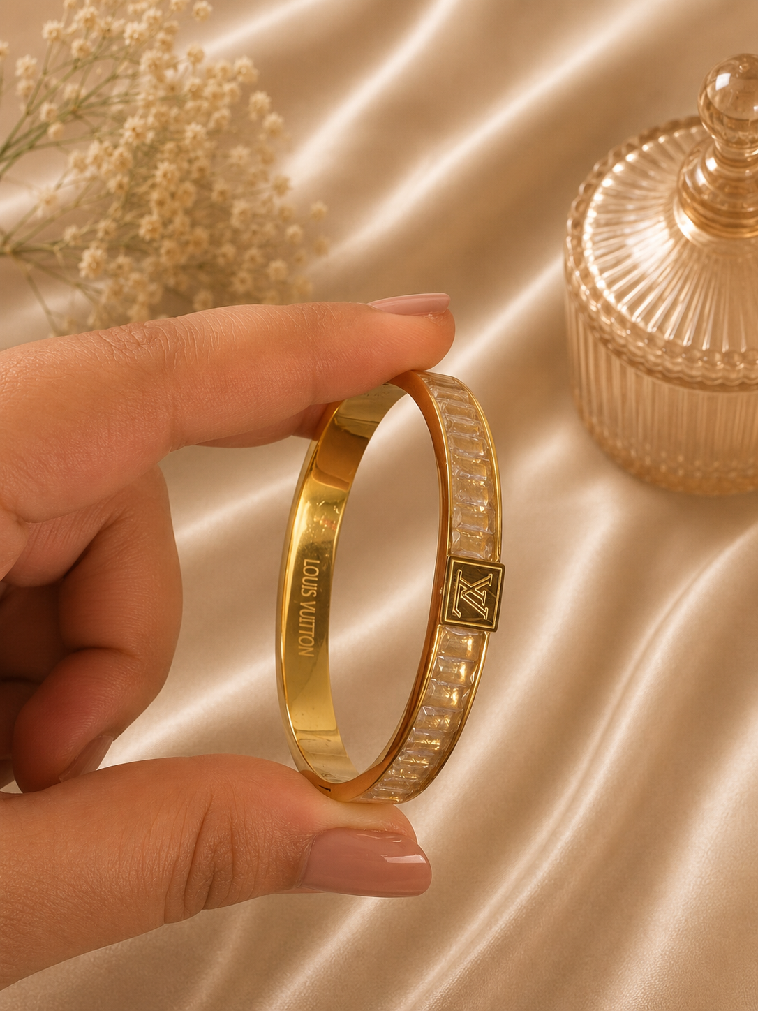 Golden Ice - Thin Wrist / Baby Size Bracelet