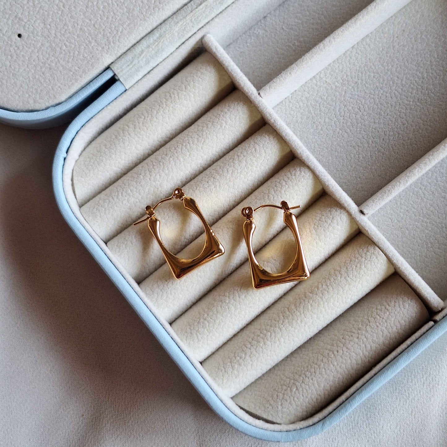 Square Latch Hoops | Fine Fusionn