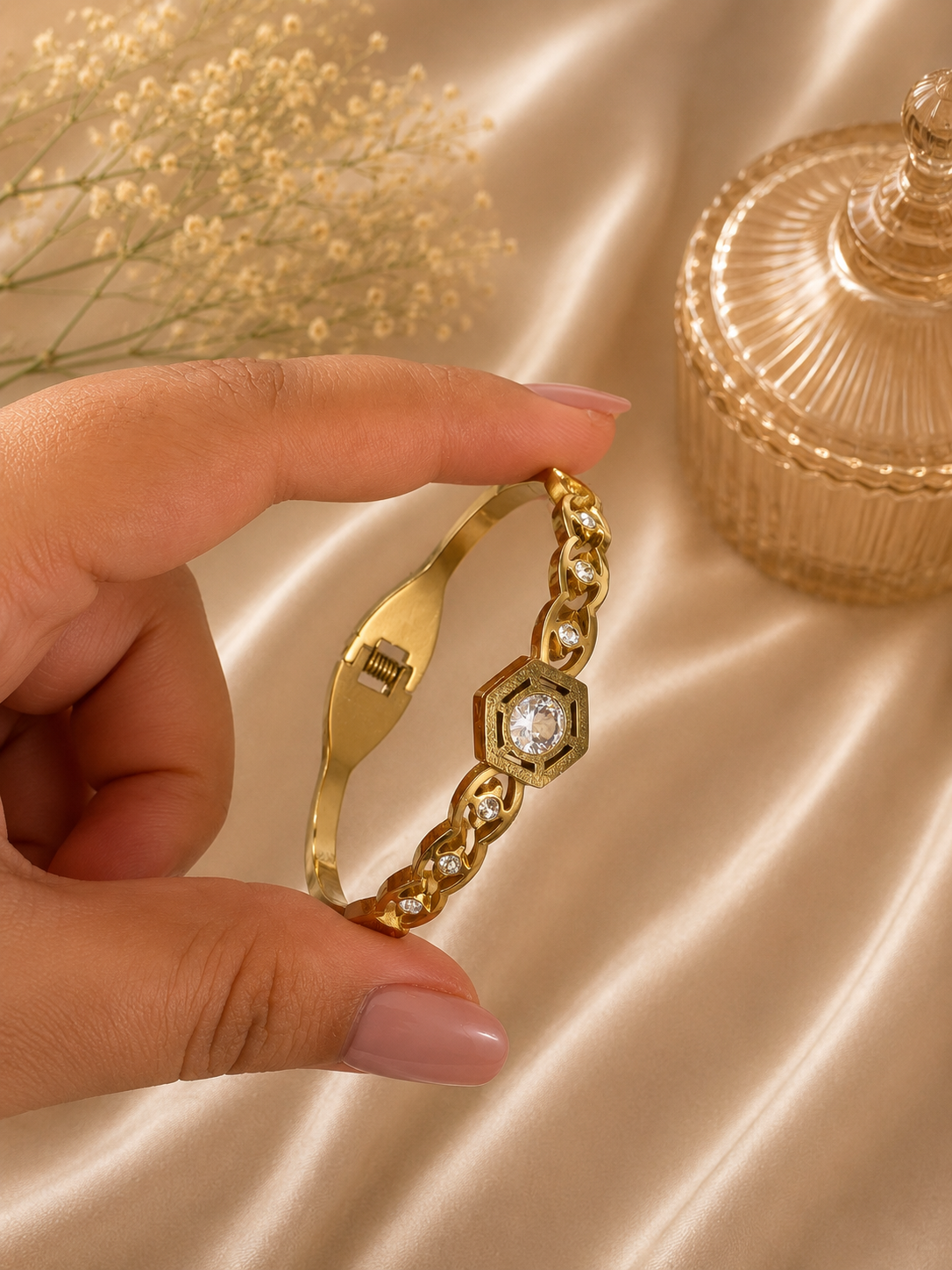 Hexa Shine - Thin Wrist / Baby Size Bracelet